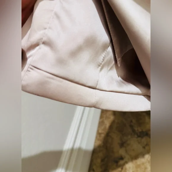 House of CB satin & crystal bodycon dress in champagne, ASO Cassie Euphoria Prom - Picture 8 of 11